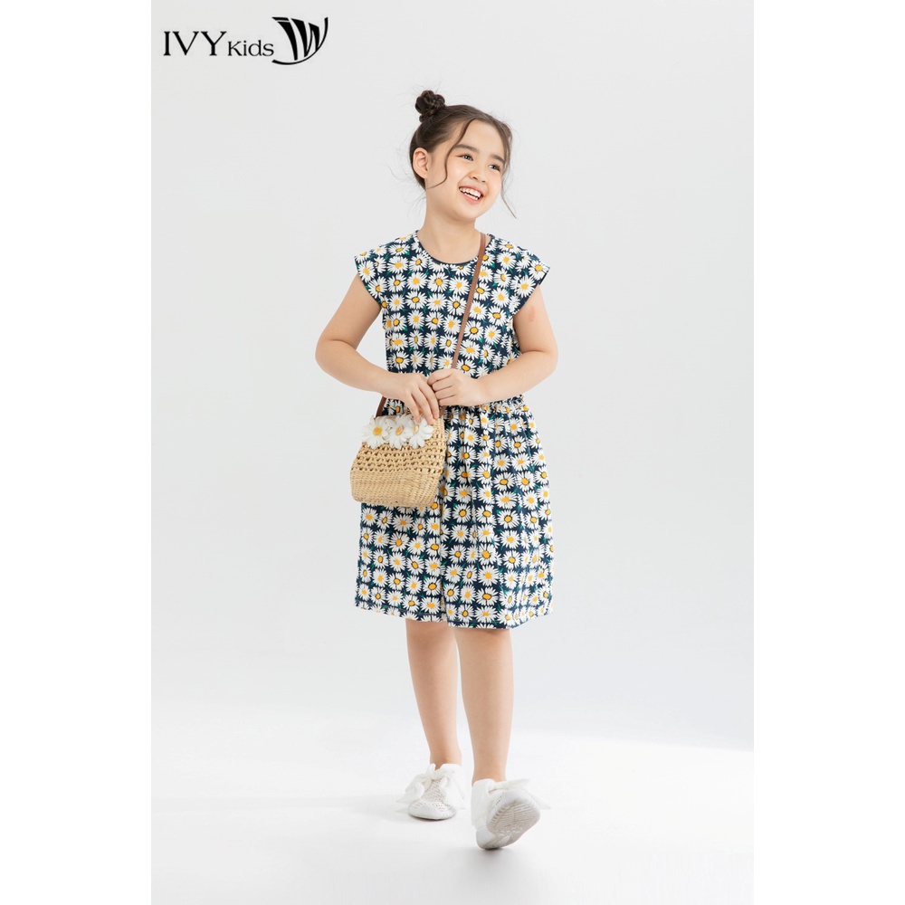 Đầm thun xòe bé gái IVY moda MS 42G1297