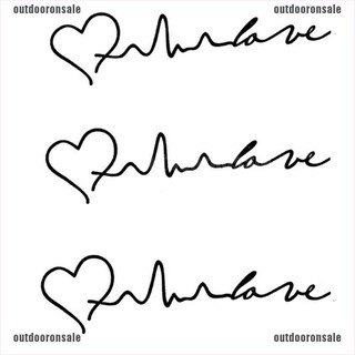 Hình Xăm Dán Trái Tim Chống Thấm Nước