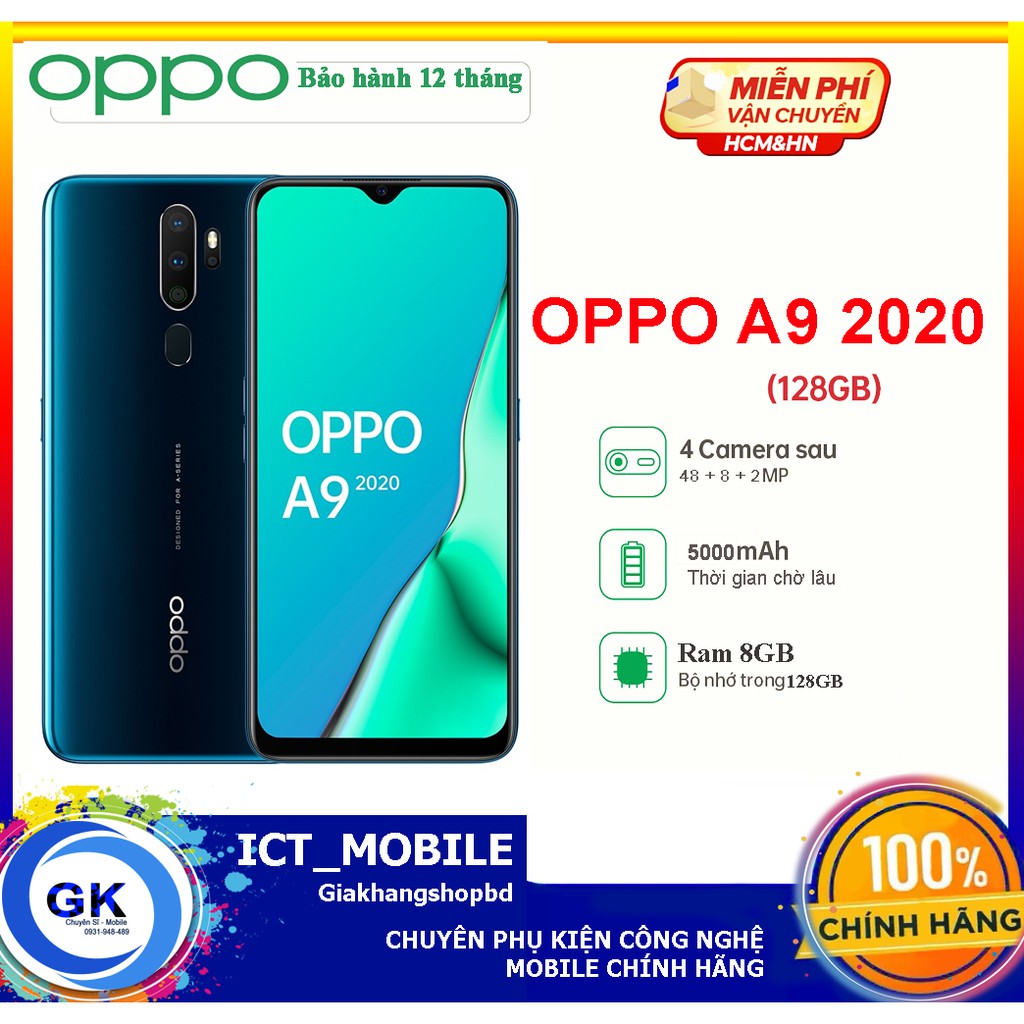 Điện Thoại OPPO A9 2020 8GB + 128GB - Hàng Chính Hãng