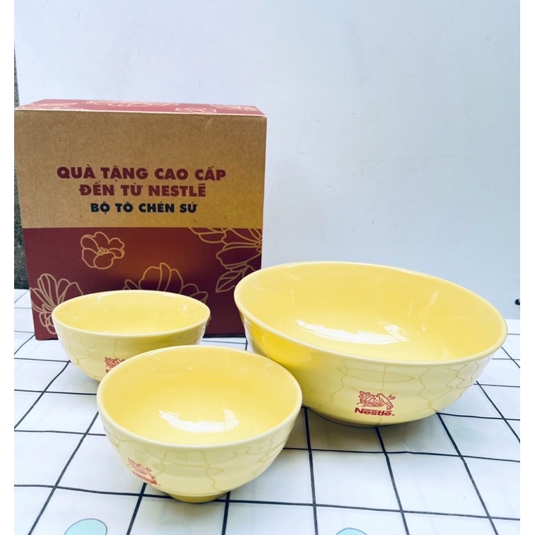 Bộ Tô+2 chén sứ Donghwa (Hàng Km Neslte)