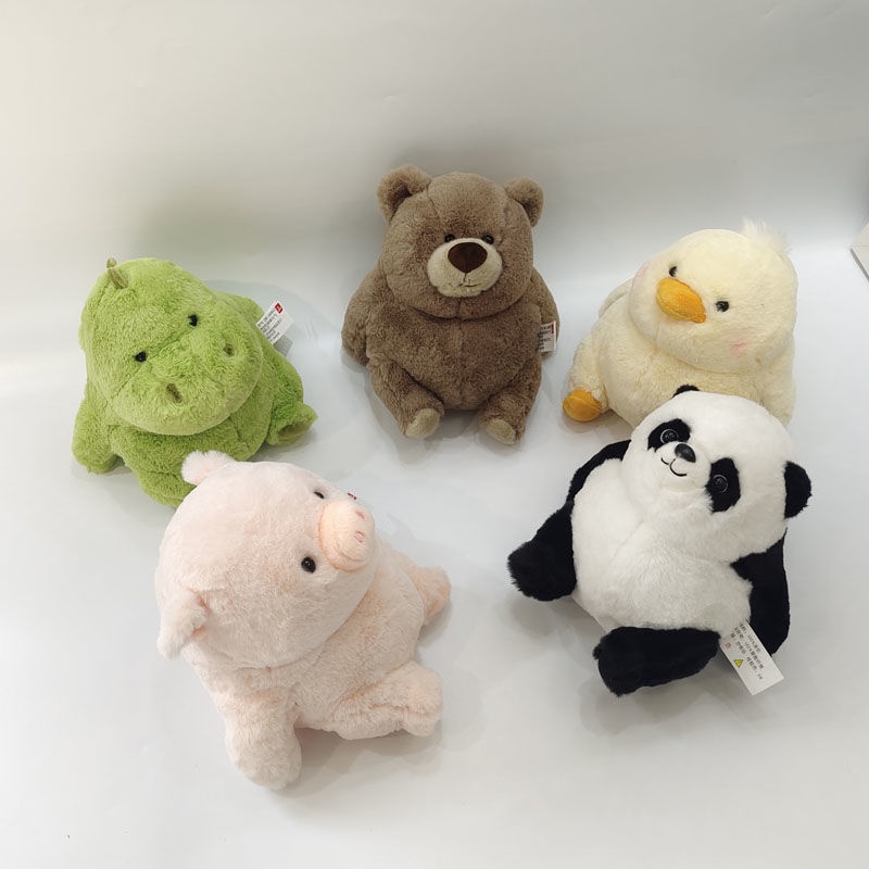 Thú Nhồi Bông Hình Khủng Long / Heo / Gấu Trúc Cỡ Lớn Dễ Thương Cho Bé Gái