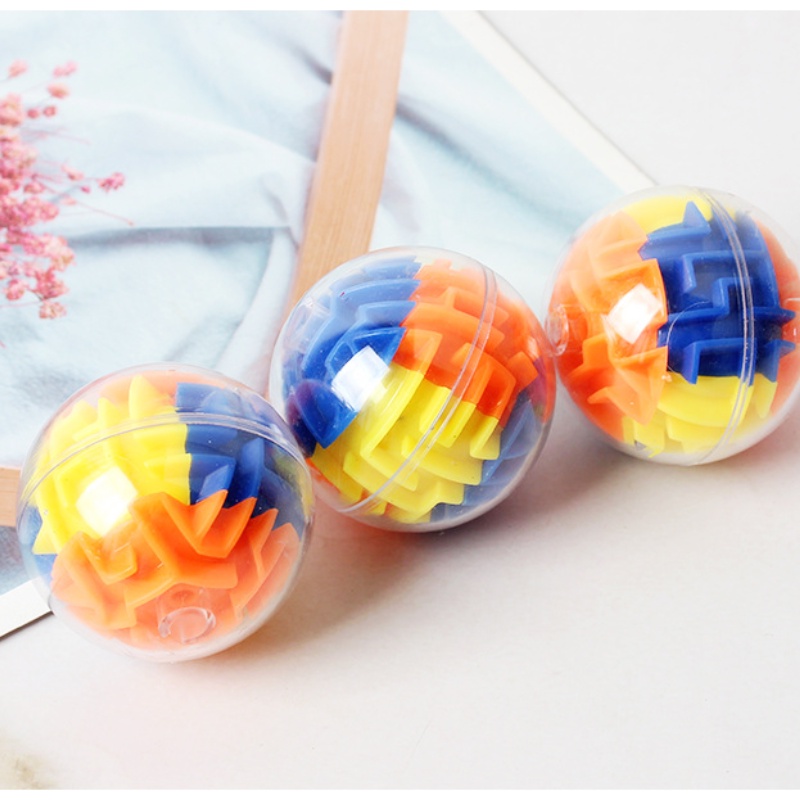 Đồ Chơi Quả Bóng Mê Cung 3D Dạng Xoay Thú Vị Sáng Tạo Cho Bé