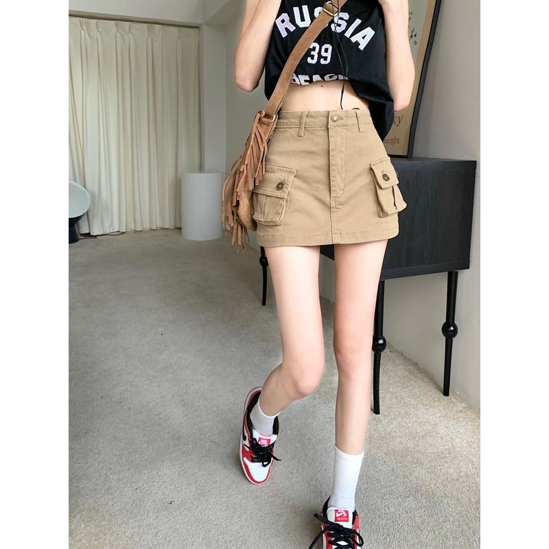 Chân Váy Denim Lưng Cao Thiết Kế Hợp Thời Trang