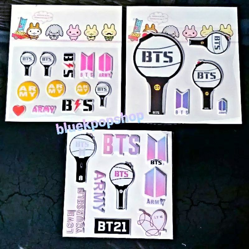 Sticker Dán Trang Trí Hình Bt21 / Army Bomb