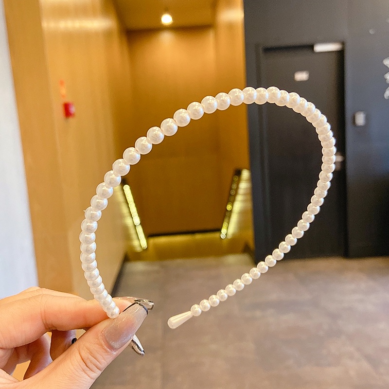 Cài tóc đính ngọc trai nhân tạo đơn giản phong cách Hàn Quốc ngọt ngào