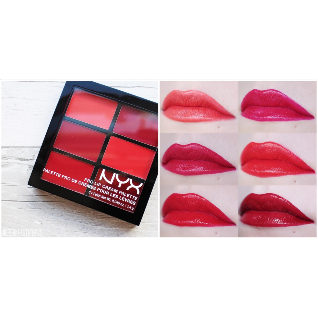 BẢNG SON KEM 6 Ô NYX PRO LIP CREAM PALETTE NHẬP KHẨU CHÍNH HÃNG