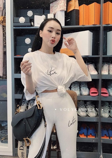 Set Bộ Phông Thêu Chữ Siêu Xinh , Bộ Thun Thêu Chữ Cao Cấp