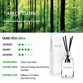 Tinh Dầu Tán Hương COCOD'OR - phiên bản WHITE LABEL DIFFUSER 200ml