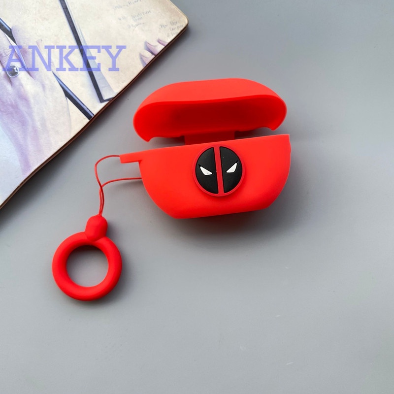 Huawei Freebuds Pro / Freebuds4 / Freebuds4i / Freebuds3 Vỏ silicon bảo vệ hộp sạc tai nghe Huawei Freebuds Pro 4 4i 3 chống thấm nước chống sốc kèm móc