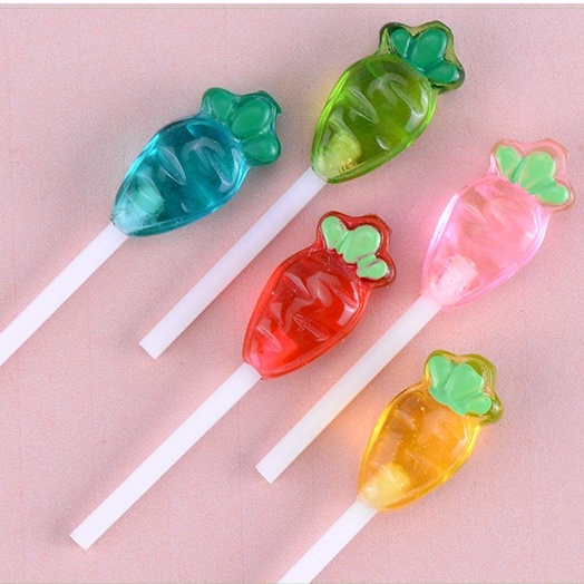 Phụ kiện tiểu cảnh que cắm hình cà rốt nhiều màu, trang trí chậu trồng cây, làm tiểu cảnh terrarium