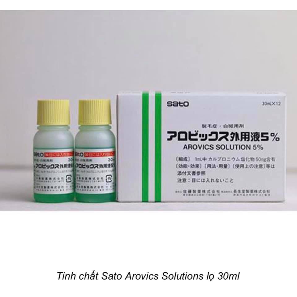 Thuốc Mọc Tóc  SATO Arovics Solutions 5% Nhật Bản 30ml Cải Thiện Tình Trạng Hói Đầu Rụng Tóc Thưa Tóc | BigBuy360 - bigbuy360.vn