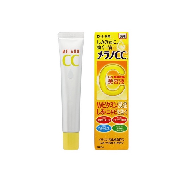 Tinh chất bôi thâm nám Cc Melano serum vitamin C Rohto melano Cc 20ml