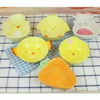 Bát sứ ăn dặm gà con vịt con