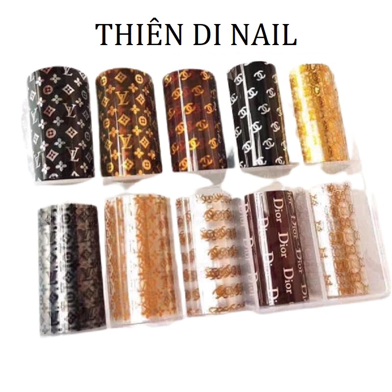 Foil dán móng hoạ tiết thương hiệu Thiên Di Nail