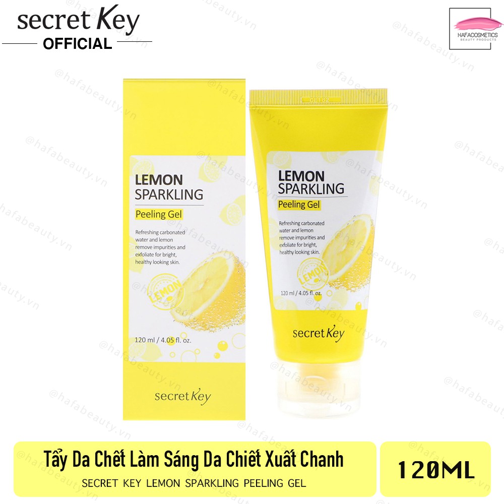 Gel tẩy tế bào chết sáng da Secret Key Lemon Sparkling Peeling Gel 120g