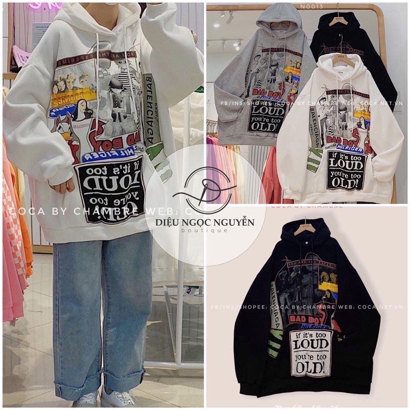 Hoodies mũ Badboy nỉ ngoại full màu (kèm ảnh thật)