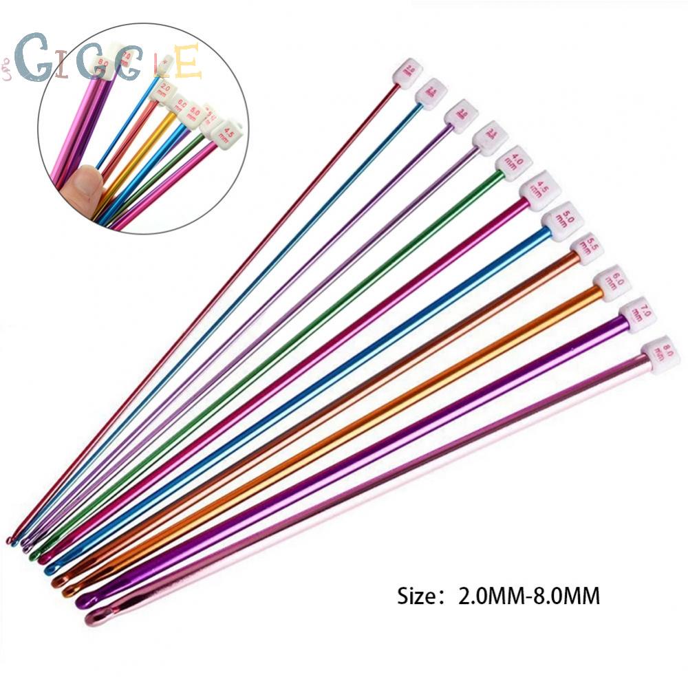 Crochet Hooks 2MM-8MM Afghan Knitting Long Tunisian Needles 10.6\"inch