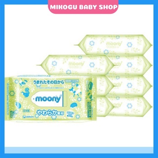 Khăn ướt �freeship� khăn ướt moony cao cấp gói 80 tờ