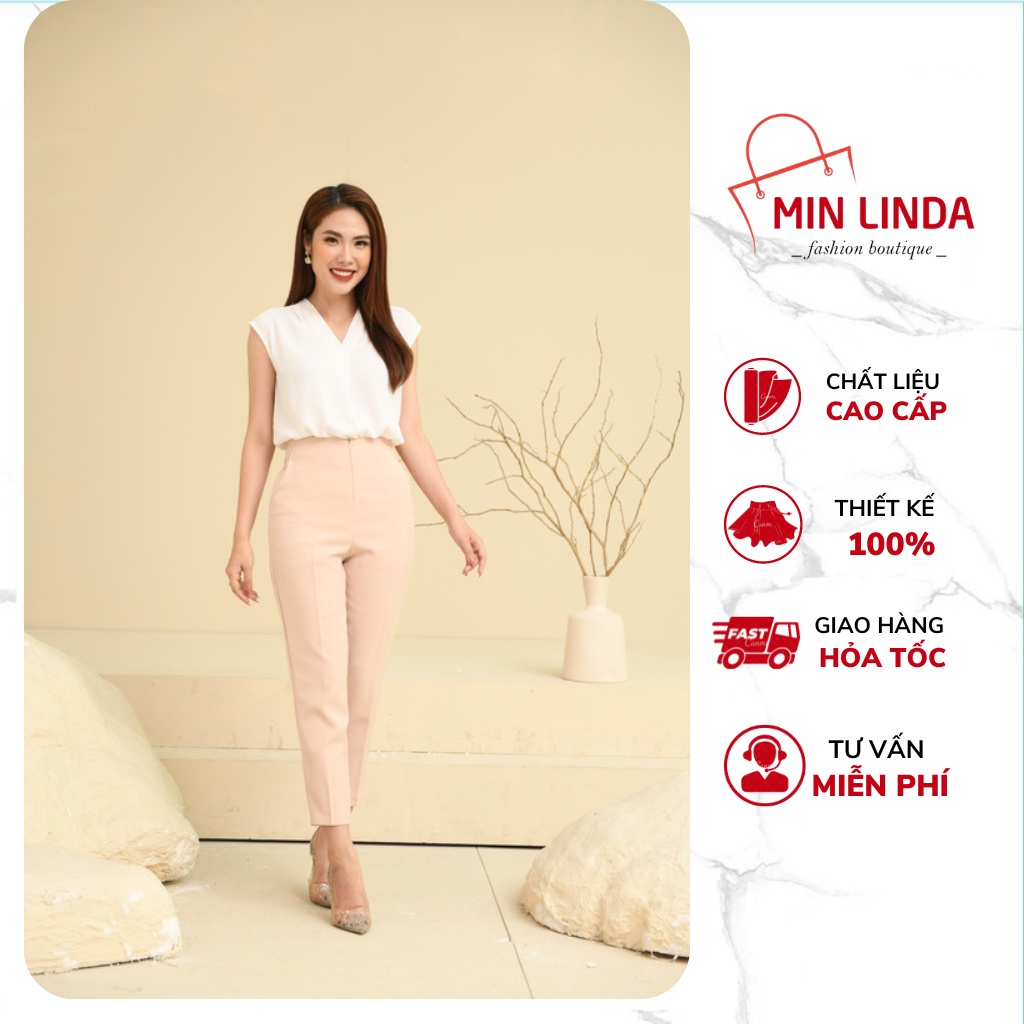 Set Áo Và Quần Dài Chất Tuyết Mưa Dành Cho Nữ, Chất Liệu Cao Cấp, Phong Cách Công Sở Lịch Sự - Min_Linda