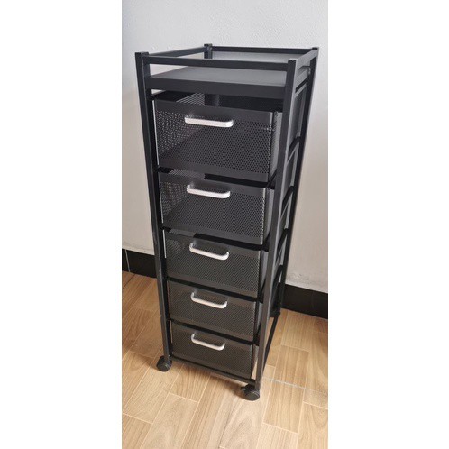 MẪU MỚI 🆓 KỆ ĐỂ ĐỒ ĐA NĂNG - KỆ NHÀ BẾP CÓ TAY CẦM SƠN ĐEN TĨNH ĐIỆN CÓ BÁNH XE DI CHUYỂN TIỆN ÍCH