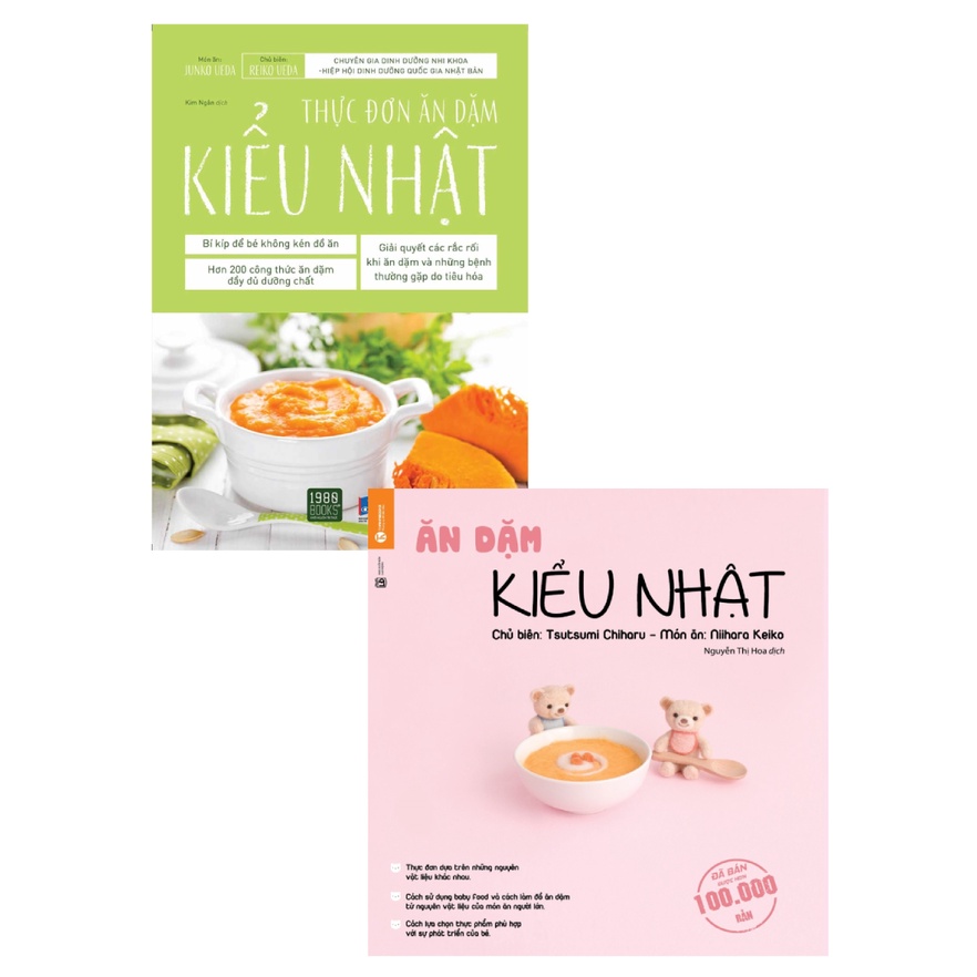 Sách - Combo Ăn Dặm Kiểu Nhật + Thực Đơn Ăn Dặm Kiểu Nhật (Bộ 2 Cuốn)