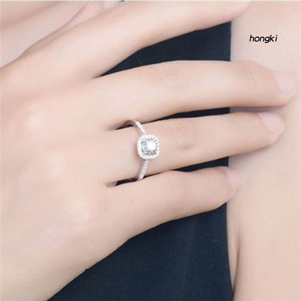 Nhẫn Đính Đá Zircon Thời Trang Cho Nữ