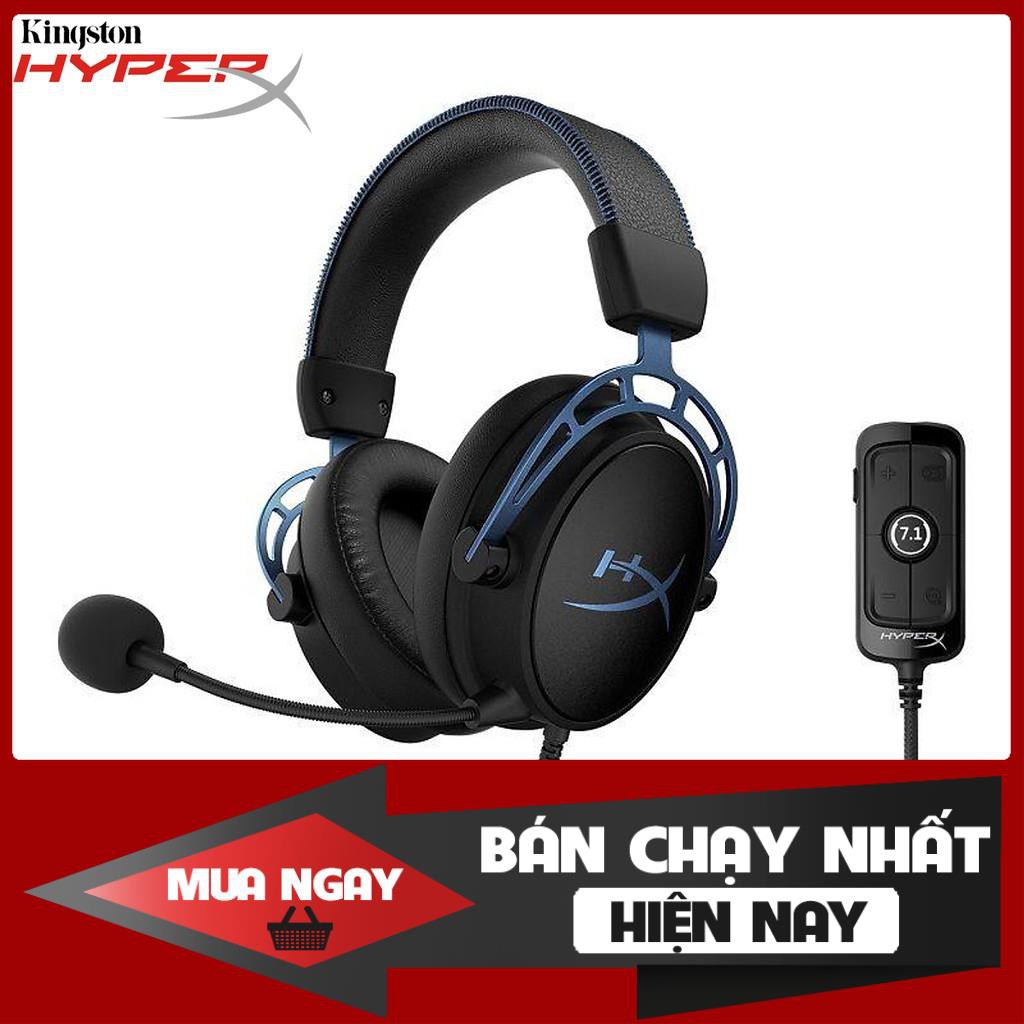 Tai nghe Kingston HyperX Cloud Alpha S Blue âm thanh ảo 7.1