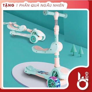 XE TRƯỢT SCOTTER 3 TRONG 1 CÓ GHẾ NGỒI CỰC XỊN CÓ THỂ GẤP GỌN CHO BÉ