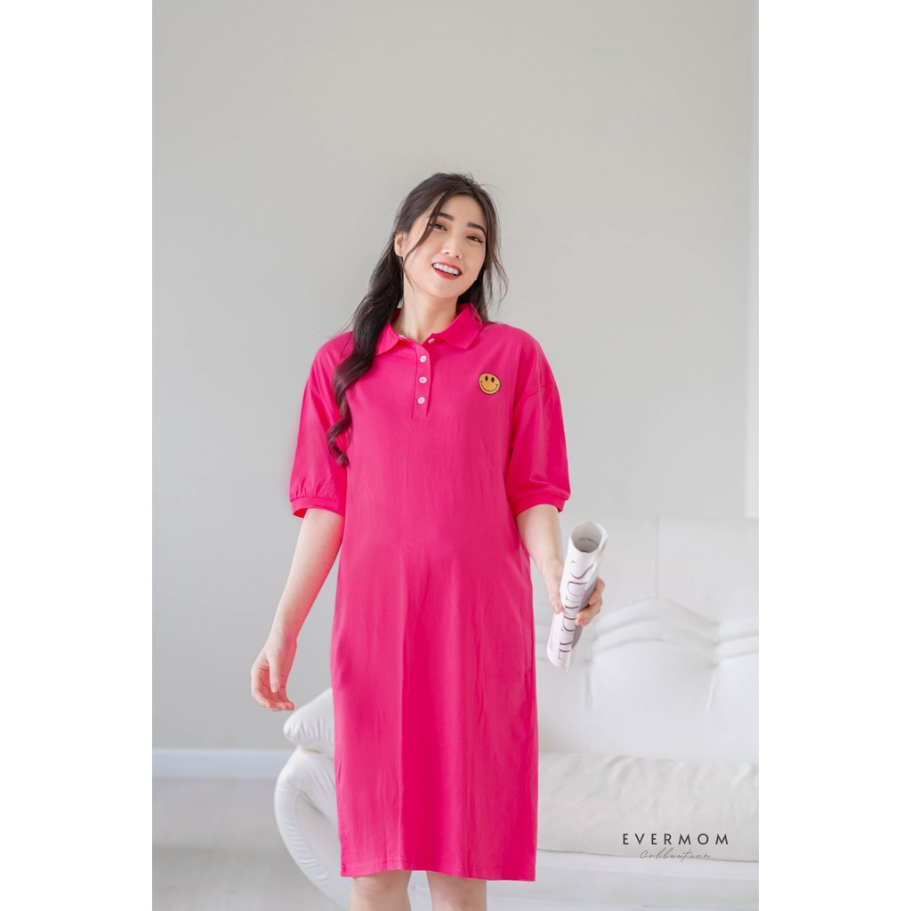 EVERMOM | Đầm bầu thun in hoạ tiết mặc cả bầu và sau sinh