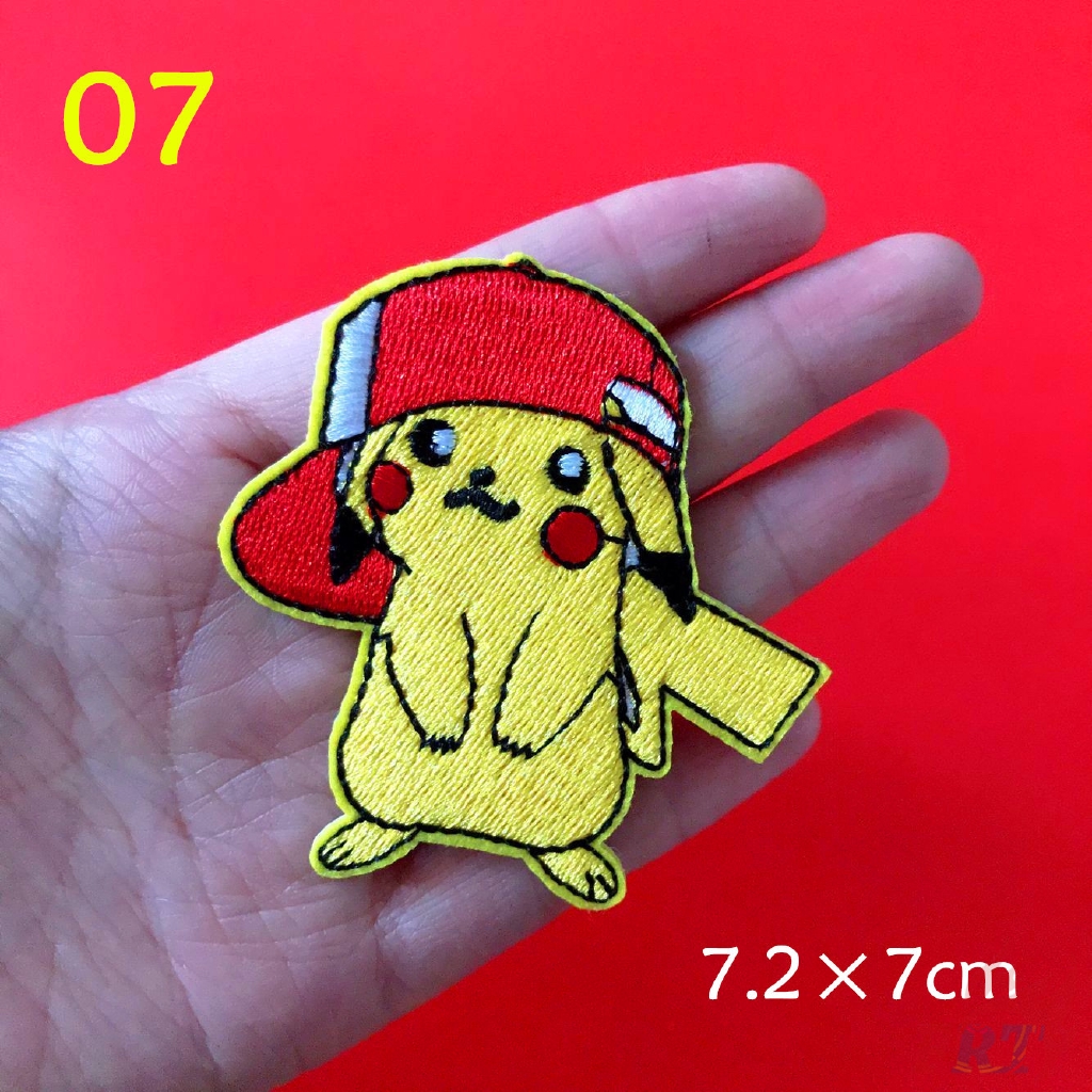 ☸ Anime：Pokemon Go - Pikachu Patch ☸ 1Pc Diy Sew on Iron on Badges Patches