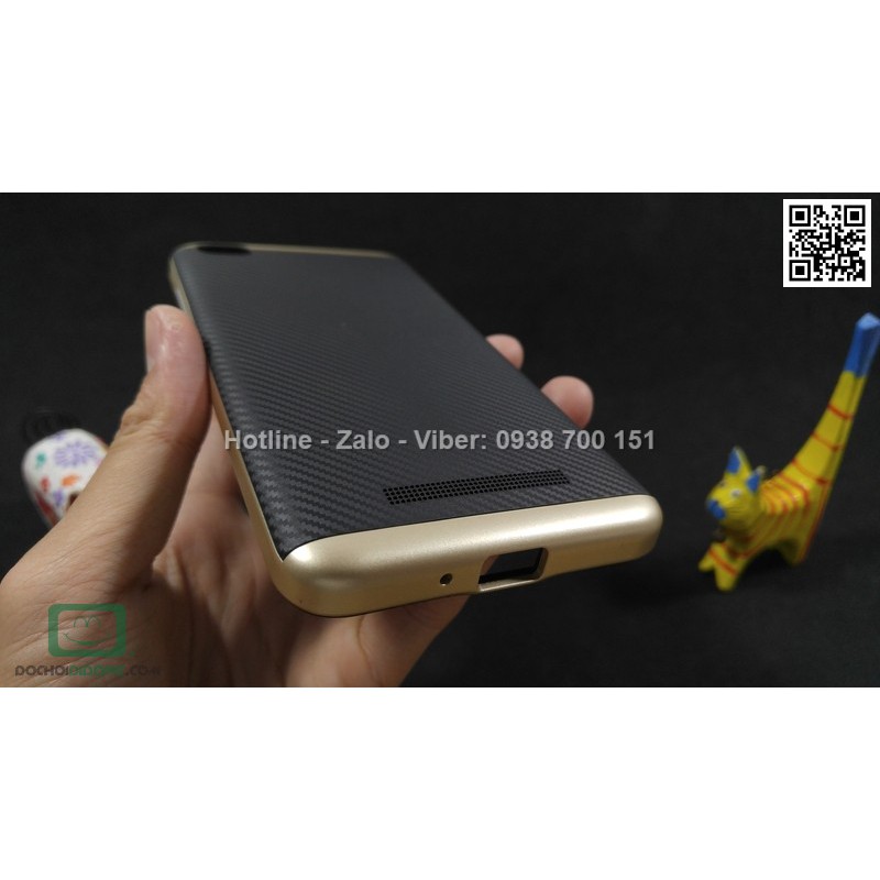 Ốp lưng Xiaomi Redmi 4 Likgus chống sốc vân carbon