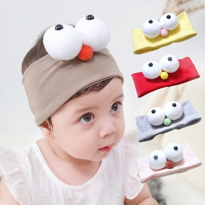 Băng Đô Cài Tóc Hình Đôi Mắt Hoạt Hình Phong Cách Hàn Quốc Dễ Thương Thời Trang Mùa Thu Cho Bé Gái Sơ Sinh