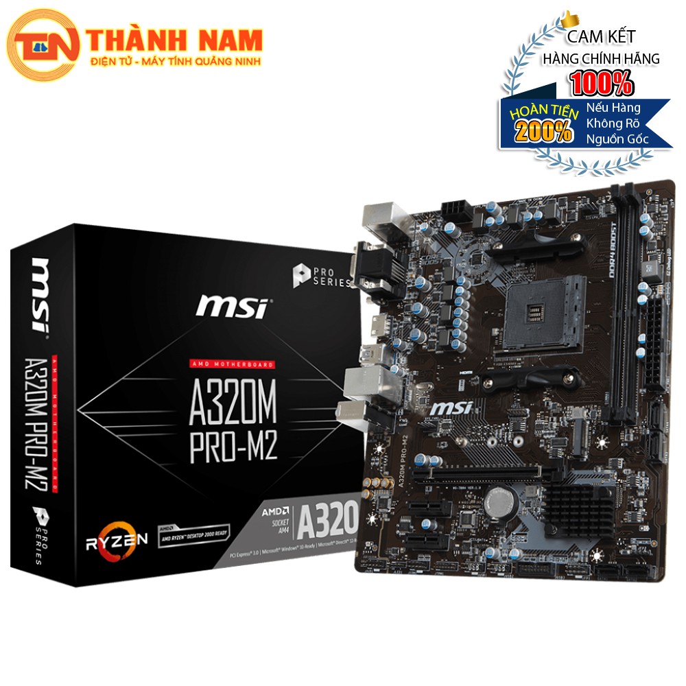 [FREESHIP 99K]_Mainboard MSI A320M PRO-M2 V2 Socket Am4