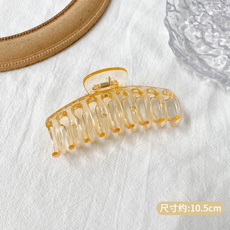 Kẹp tóc hình cá mập bằng Acrylic cỡ lớn phong cách Hàn Quốc mới