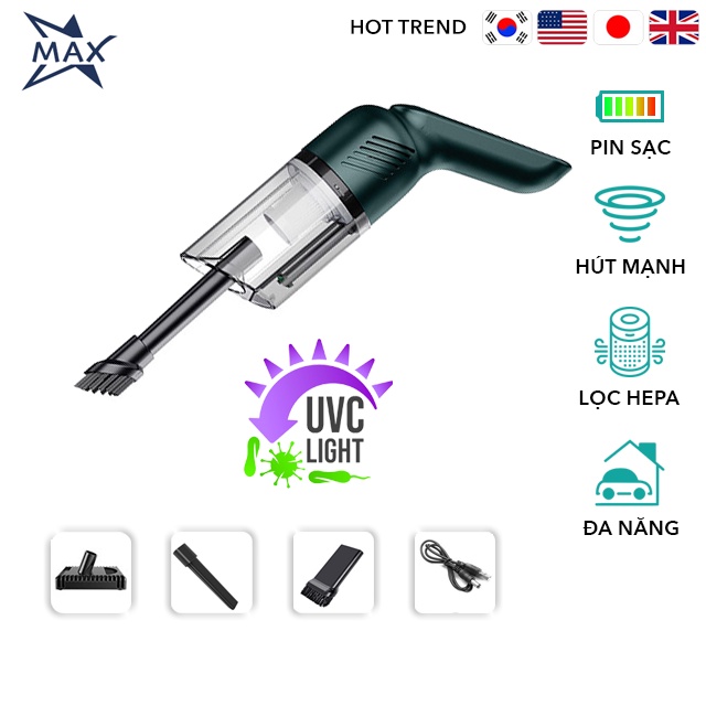 Thanh lý - Máy hút bụi diệt khuẩn UV, hút bụi giường nệm, hút trực tiếp lông chó mèo, hút bụi cũi cho bé