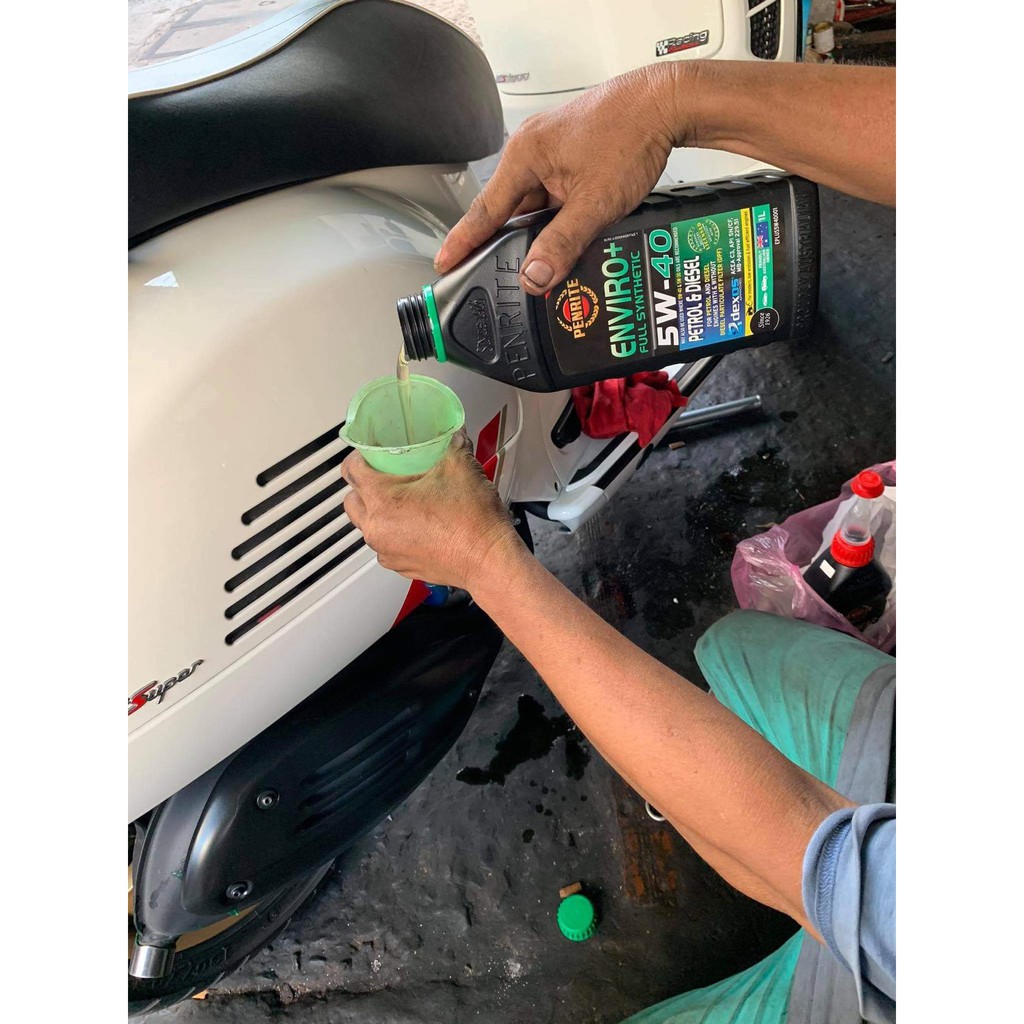 Nhớt tay ga cực êm và mượt PENRITE ENVIRO+ 5W40 1L tiêu chuẩn Dexos 2, MB 229.52, API SP, GF-5, ACEA C2/C3, ACEA A5/B5