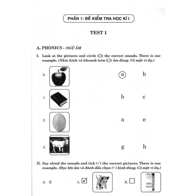 Sách Đề Kiểm Tra Tiếng Anh Lớp 1 nhiều tác giả