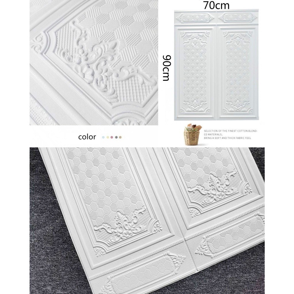 Xốp Dán Tường 3D. Xốp Dán Chân Tường khổ Siêu Lớn 70x90CM. Cực Đẹp - FREESHIP.