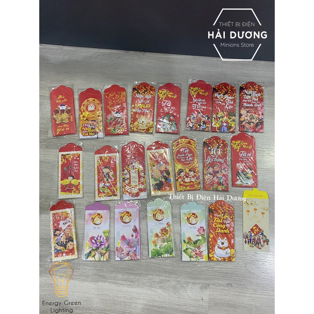 Phong Bao Lì Xì Tết 2021 Tân Sửu - Nhiều Mẫu - Mỗi đơn hàng bao gồm 20 lì xì ngẫu nhiên