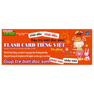 Sách - Flashcard tiếng Việt dạy trẻ biết đọc sớm - Từ ghép - Hộp 96 thẻ cho bé từ 3 tháng đến 6 tuổi