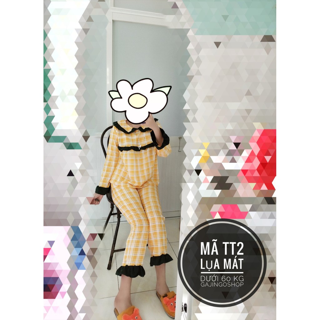TT90 - Set bộ cánh dơi - set tiểu thư dưới 60 kg - set bộ PIJAMA CÁNH DƠI HÌNH THẬT 100% | BigBuy360 - bigbuy360.vn
