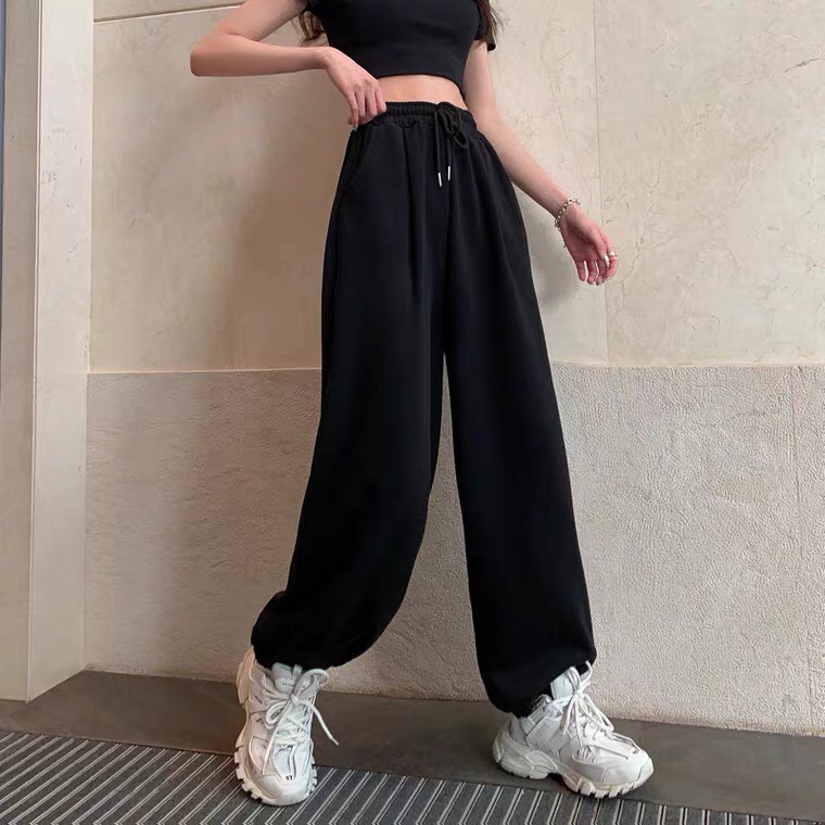 Quần Thun Jogger Simple Bo Gấu Form Rộng Ulzzang Unisex (3 màu)