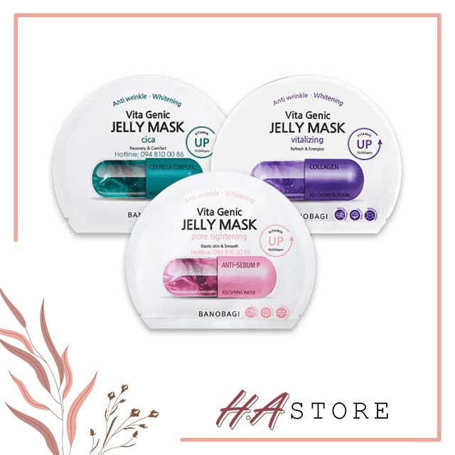 Mặt Nạ Vita Geic Jelly Mask BANOBAGI Vitamin A B C E