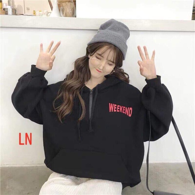 Áo hoodie Weeken ép nổi LNG1019