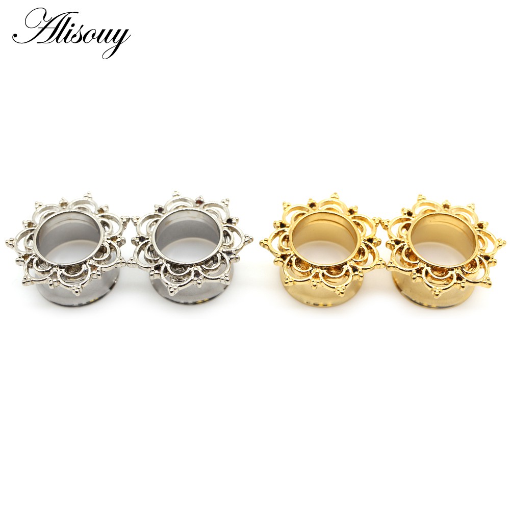 Alisouy Set 2 Khuyên Nong Tai Bằng Thép Không Gỉ Cá Tính