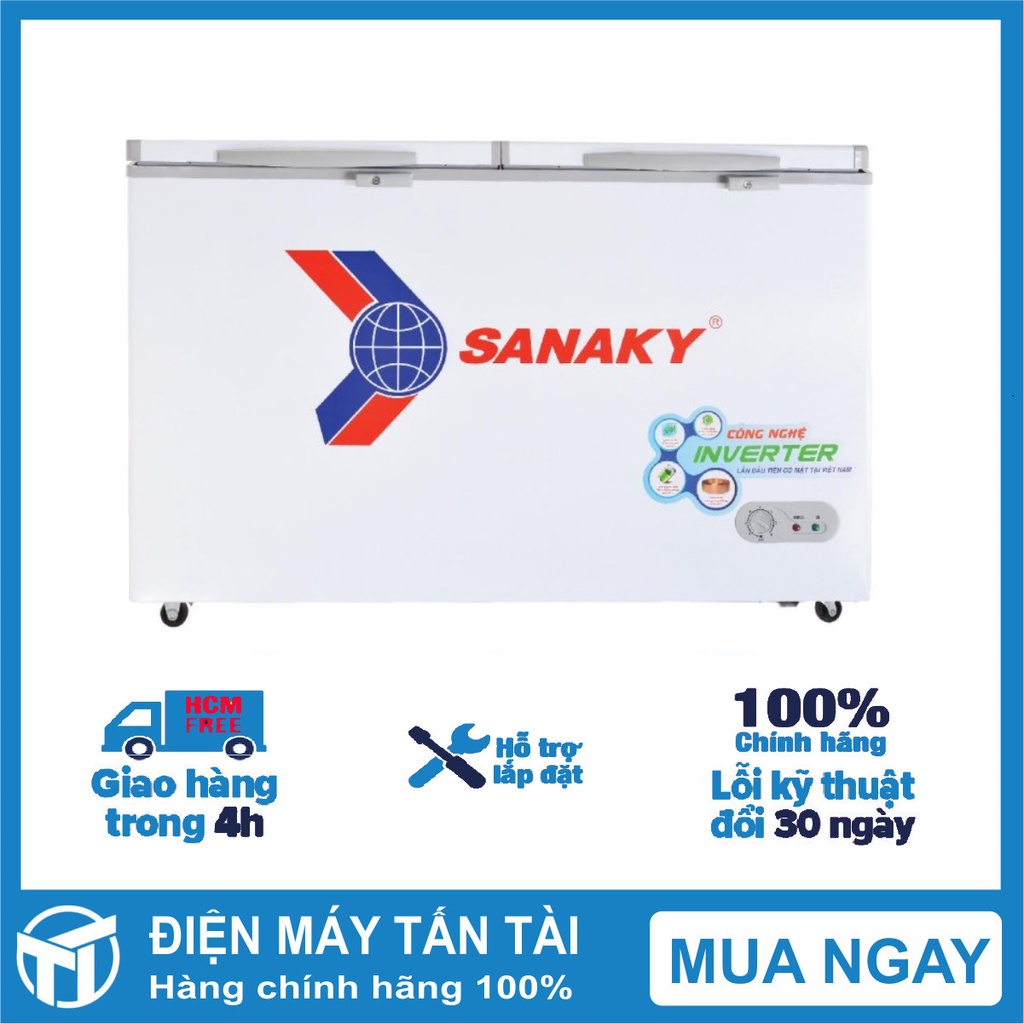 VH-3699A3 - Tủ đông SANAKY 270 lít VH-3699A3 - 1 NGĂN ĐÔNG 2 CÁNH, DÀN LẠNH ĐỒNG, MIỄN PHÍ GIAO HÀNG HCM.