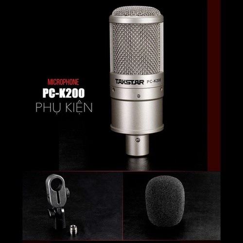Combo hát livestream Mixer F4 Pro và Mic PCK200