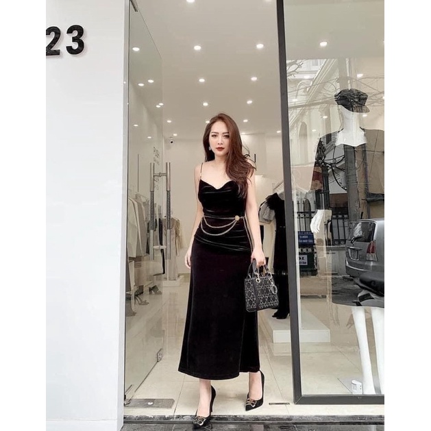 Belt thắt lưng xích mix váy UK