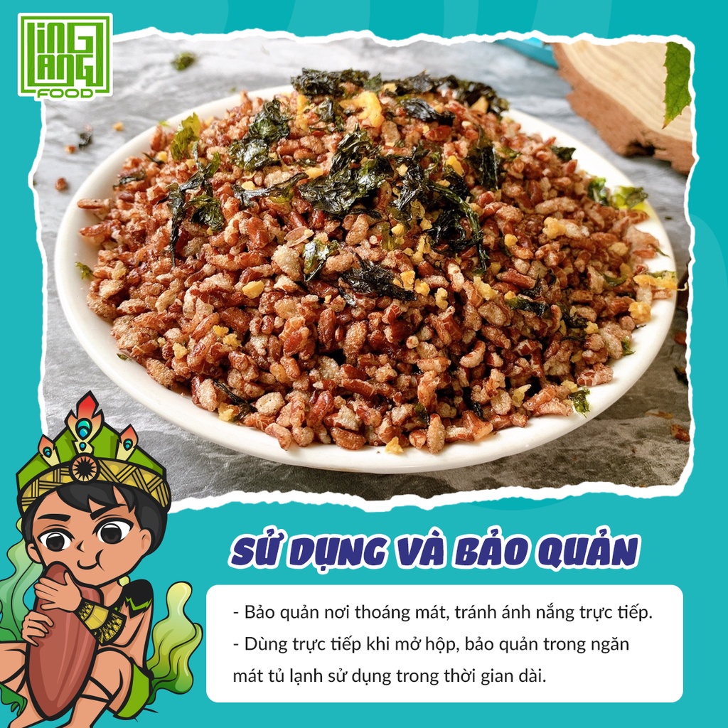 Gạo lứt sấy giòn ăn thử, gạo lức sấy thơm ngon gói 100 gr ăn thử