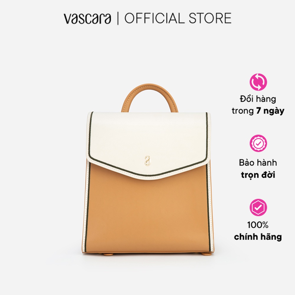 Vascara Balo Nắp Gập Phối Màu Viền Chỉ Nổi - BAC 0151